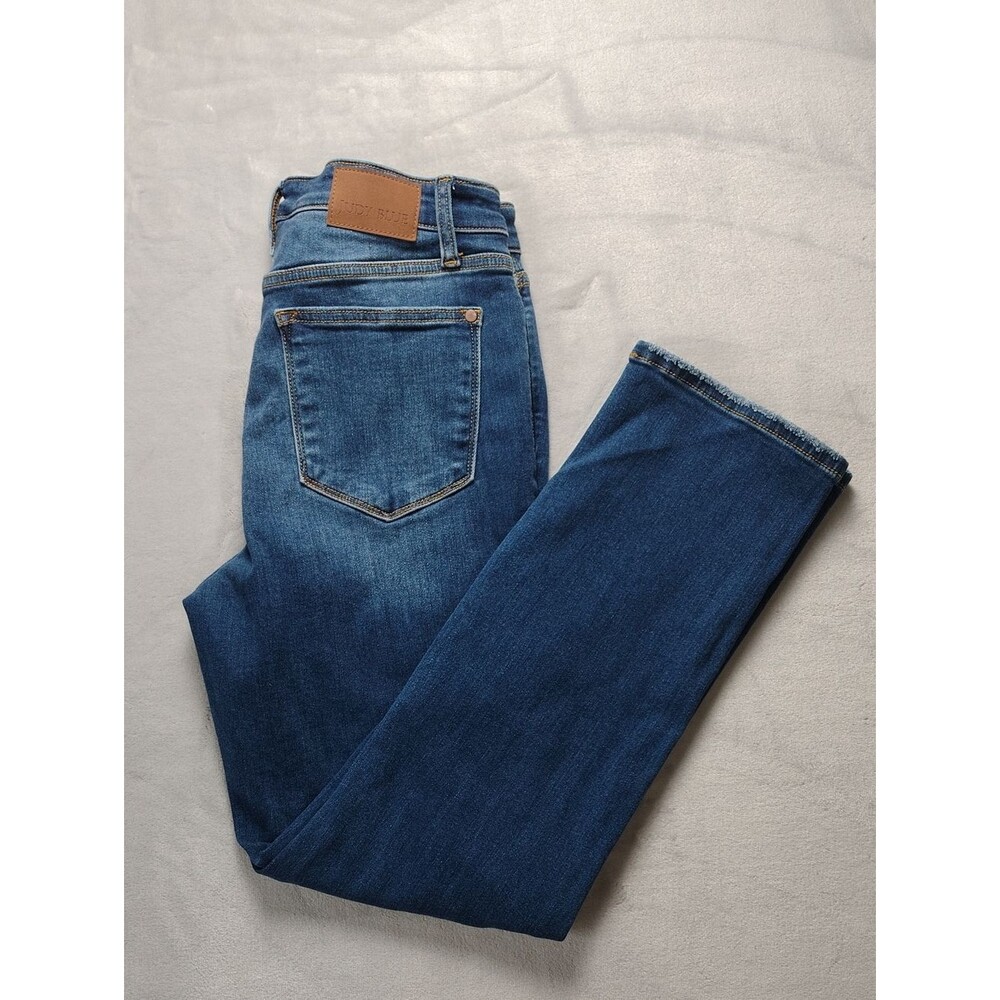 Judy Blue Straight Fit Medium-Dark Wash Denim High Waisted Jeans Size 11/30
